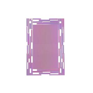 Espejo rosa de cristal 80x2x120cm