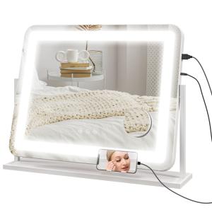 Espejo tocador 62.5x14x49.5 cm blanco
