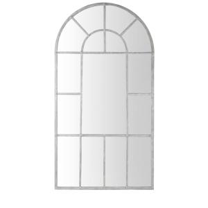 Espejo ventana de metal gris 109x206