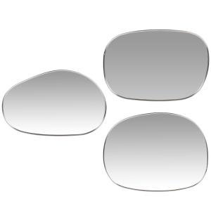 Espejos irregulares plateados (x3) 30 x 40
