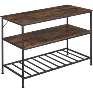 Estantería cocina estilo industrial 120x60x90,5 cm madera o…