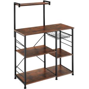 Estantería cocina estilo industrial 90x40x131,5 cm madera c…