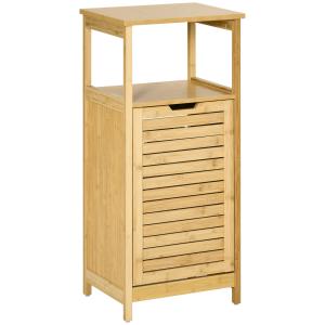 Estantería de baño 40x30x86.5 cm madera natural