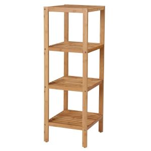 Estantería de baño con 4 estantes - h96 cm - efecto madera…