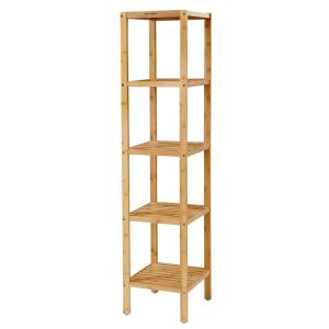 Estantería de baño con 5 estantes - h146 cm - efecto madera…