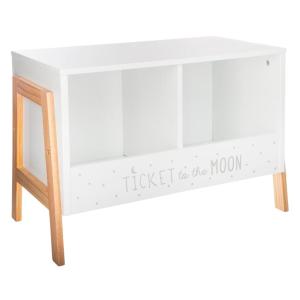Estanteria de madera en blanco 60x30x40cm