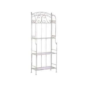 Estantería de metal blanco
