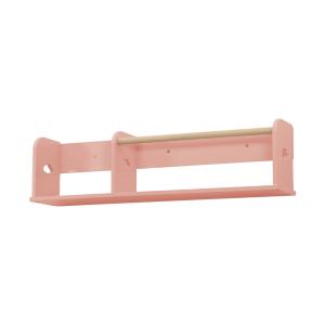 Estantería de pared para dormitorio infantil 80cm, rosa