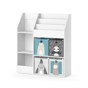 Estantería infantil 100.4 x 114.2 cm con 4 cajas plegables…