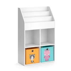 Estantería infantil 72 x 114.2 cm con 2 cajas plegables, bl…