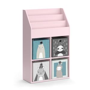 Estantería infantil 72 x 114.2 cm con 4 cajones plegables,…
