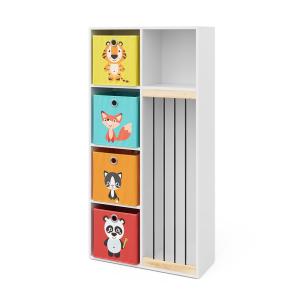 Estantería infantil 72 x 143 cm con 4 cajas plegables opc.1…