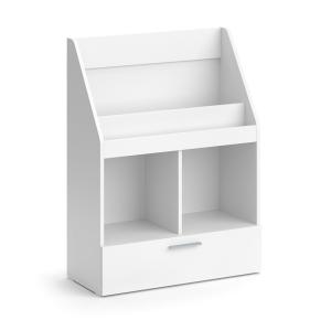 Estantería infantil 72 x 96.2 cm con cajón, blanco