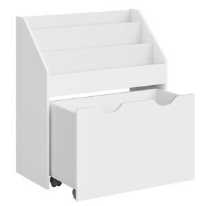 Estantería infantil de 29,5 x 62,5 x 70 cm de color blanco…