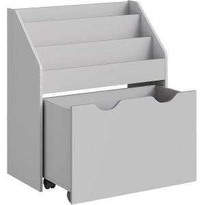 Estantería infantil de 29,5 x 62,5 x 70 cm de color gris pa…
