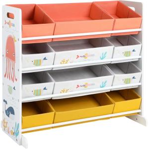 Estantería infantil de 83 x 38 x 78 cm de color blanco