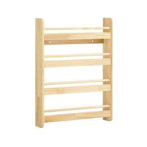 Estantería infantil de tres estantes natural 60x12x80cm nór…