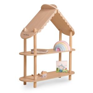 Estantería infantil montessori de madera natural