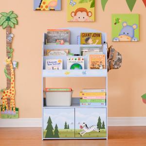 Estantería infantil mueble niños, 105cm, azul