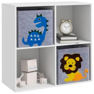 Estantería juguetes infantil 61.8x29.9x61.8 cm blanco