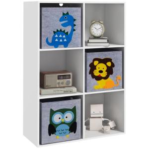 Estantería juguetes infantil 61.8x29.9x91.5 cm blanco