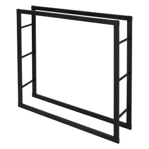 Estanteria para leña estanteria acero 100x100x25cm