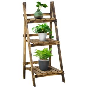 Estantería para plantas 40x37x93 cm madera natural