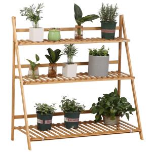 Estantería para plantas 98x37x96.5 cm madera natural