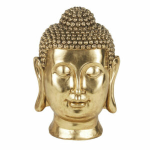 Estatua de Buda de polirresina dorada Alt. 60