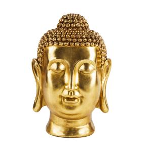 Estatua de Buda de polirresina dorada Alt. 60