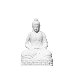 Estatua de buda sentado posición chakra 150cm blanco