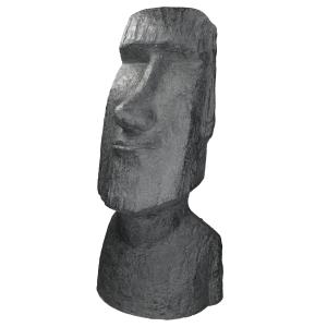 Estatua de la cabeza moai rapa nui tiki 28 x 25 x 56 cm ant…