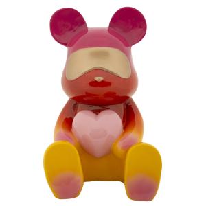 Estatua de oso de resina multicolor 21,5x20,5x32 cm