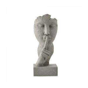 Estatua  de poliresina gris A28 cm