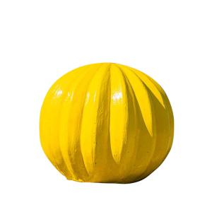 Estatua deco cactus bola amarilla 20cm