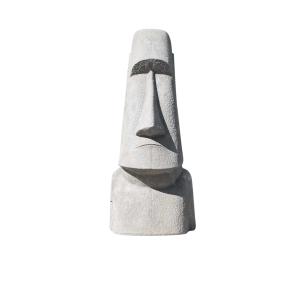 Estatua gigante de jardín moai de isla de pascua en fibroce…
