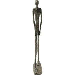 Estatuilla de hombre en poliresina de bronce texturizado