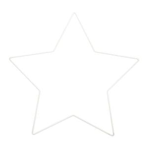 Estrella blanca metalizada 30x28,5cm