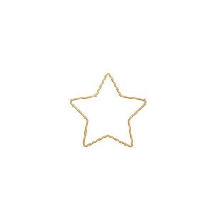 Estrella dorada metalizada 11x10,5cm