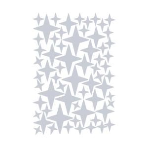 Estrellas fugaz en vinilo decorativo mate gris claro 19x29…
