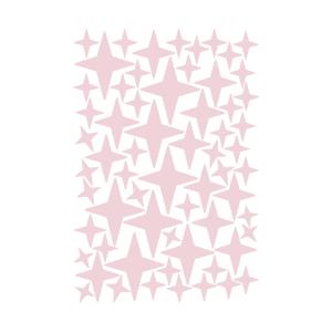 Estrellas fugaz en vinilo decorativo mate rosa palo 19x29 cm
