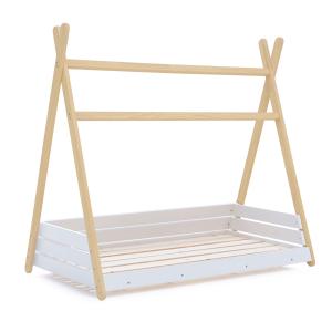 Estructura cama montessori 90x200 cm en forma de cabaña mad…