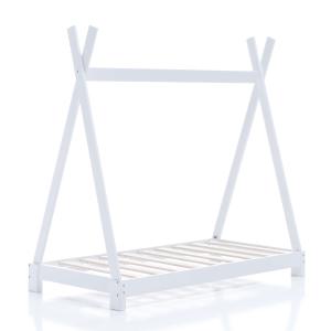 Estructura de camita montessori blanca 70x140 cm