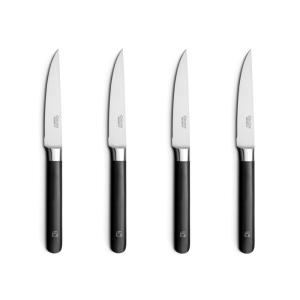 Estuche 4 cuchillos de steak Acero Inoxydable Negro