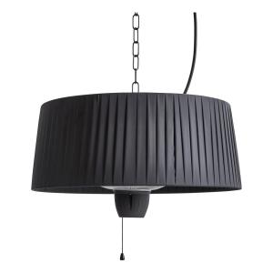Estufa de infrarrojos colgante de exterior  1500 W Negro