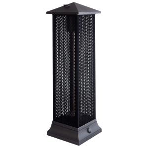 Estufa de infrarrojos de pie para exterior  1500 W Negro