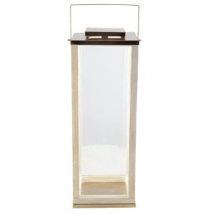 Farol cuadrado de vidrio gran modelo 25x25x71cm