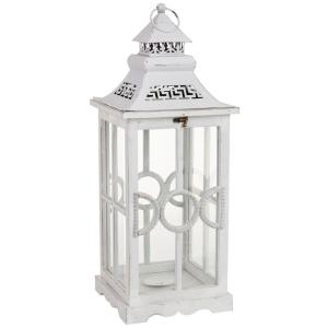 Farol de madera 23x23x60h cm