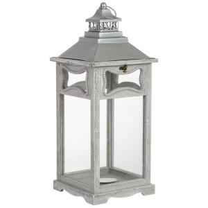 Farol de madera 24x24x60h cm