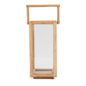 Farol de madera natural